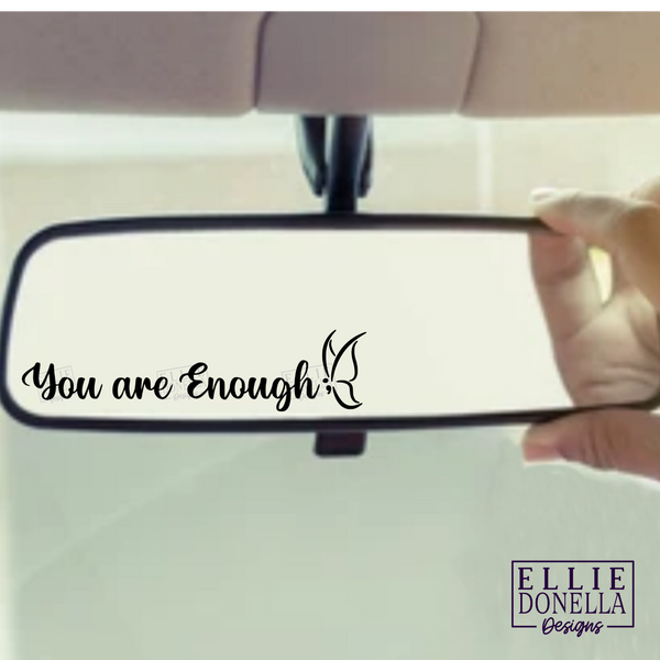 "You are Enough" Mirror Decal