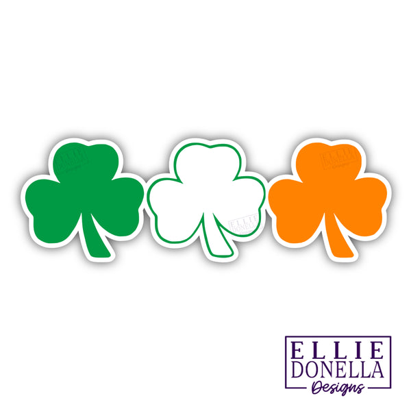 Irish flag Shamrock Sticker