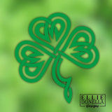 Celtic Knot Shamrock Decal