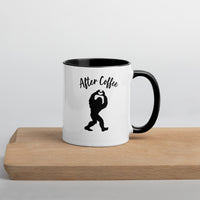 Bigfoot Before Coffee After Coffee Collectable Coffee Mug with Color Inside