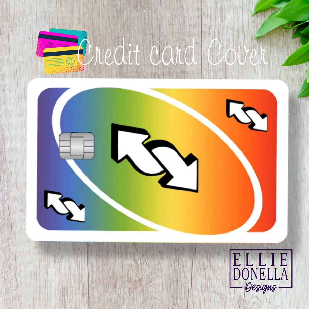 UNO Reverse Green | Credit Card Cover | Credit Card Skin | Credit Card  Sticker