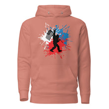 Load image into Gallery viewer, Bigfoot - Red White and Blue American Flag Hoodie - Unisex
