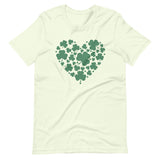 Shamrock Heart Bella Canvas Soft Unisex t-shirt Perfect for Saint Patrick's Day!