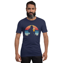 Load image into Gallery viewer, Bigfoot and Beer Retro Style T-shirt - Unisex