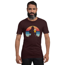 Load image into Gallery viewer, Bigfoot and Beer Retro Style T-shirt - Unisex