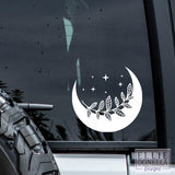 Floral Moon 6" Decal