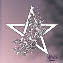 Load image into Gallery viewer, Flower Pentacle Decal
