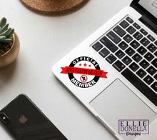 Load image into Gallery viewer, Round Official Member Anti Valentine Club  3-inch Sticker
