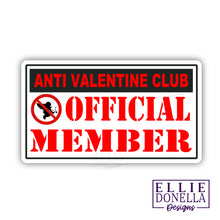 Load image into Gallery viewer, Anti-Valentine Club Official Member 3-inch Sticker

