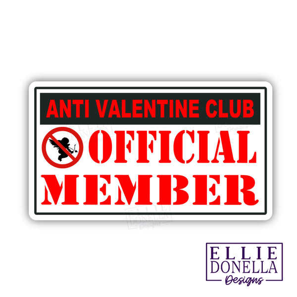Anti-Valentine Club Official Member 3-inch Sticker