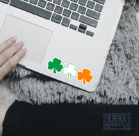 Irish Flag Shamrock Sticker