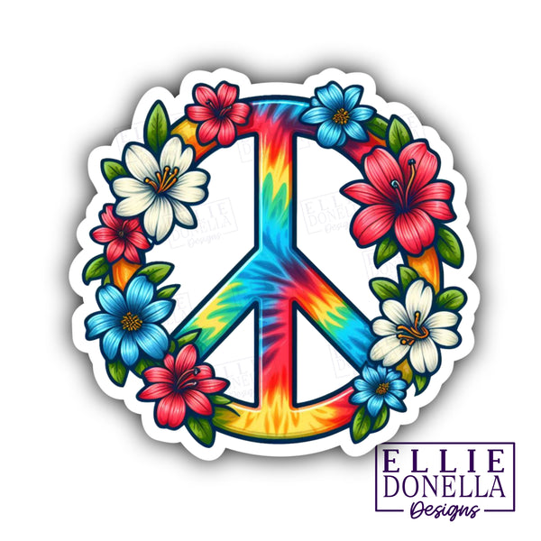 Lily Peace sign Sticker