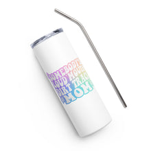 Load image into Gallery viewer, "Somebody's Loud Mouth Dirt Track Mom" 20oz Stainless Steel Tumbler
