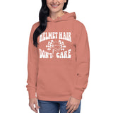 "Helmet Hair, Don't Care!" Race Car Driver Inspired Hoodie