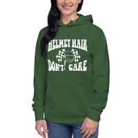 "Helmet Hair, Don't Care!" Race Car Driver Inspired Hoodie