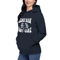 "Helmet Hair, Don't Care!" Race Car Driver Inspired Hoodie