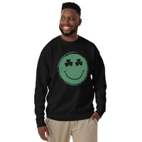 Shamrock Smiles Premium Crew Neck Sweatshirt - unisex