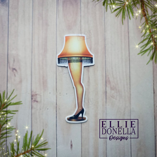 3" Leg Lamp - A Christmas Story waterproof sticker