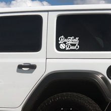 Load image into Gallery viewer, Baseball Dad or Baseball Mom 6" Car DECALS
