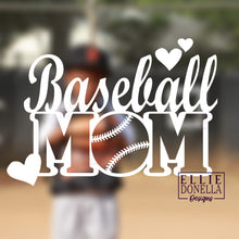 Load image into Gallery viewer, Baseball Dad or Baseball Mom 6" Car DECALS
