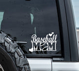 Baseball Dad or Baseball Mom 6" Car DECALS