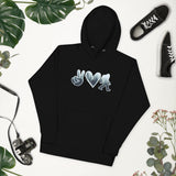 Peace Love Bigfoot Hoodie - Unisex