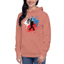 Load image into Gallery viewer, Bigfoot - Red White and Blue American Flag Hoodie - Unisex
