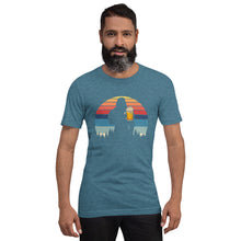 Load image into Gallery viewer, Bigfoot and Beer Retro Style T-shirt - Unisex
