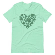 Load image into Gallery viewer, Shamrock Heart Soft T-shirt - unisex
