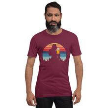 Load image into Gallery viewer, Bigfoot and Beer Retro Style T-shirt - Unisex
